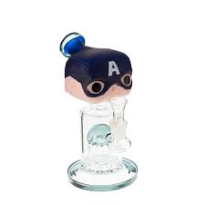 WP4CA – (Captain America) 11″ Character Head Water Pipe