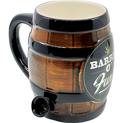 WP134 – Barrel O’ Fun Porcelain Water Pipe Mug
