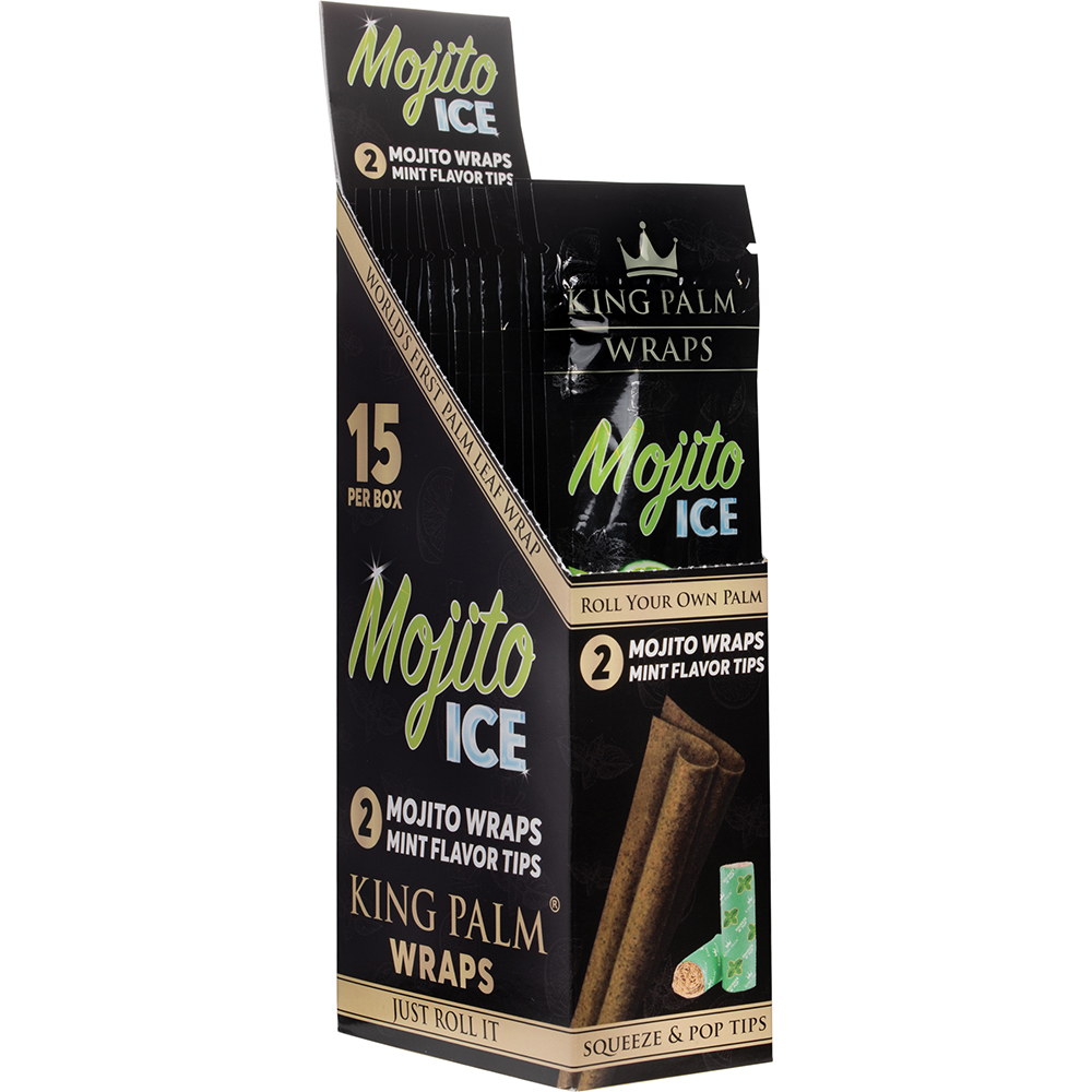 XLMI – (Mojito Ice) King Palm Wrap W/Flavor Tip (2pk./15ct.)
