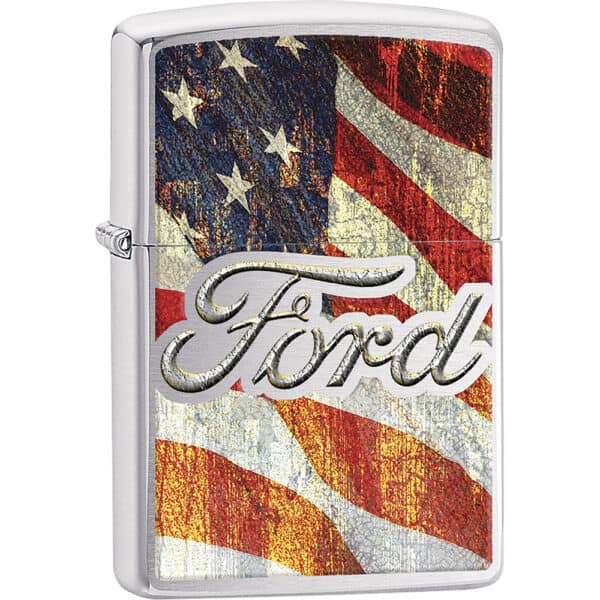 Z476 - Ford On American Flag Zippo