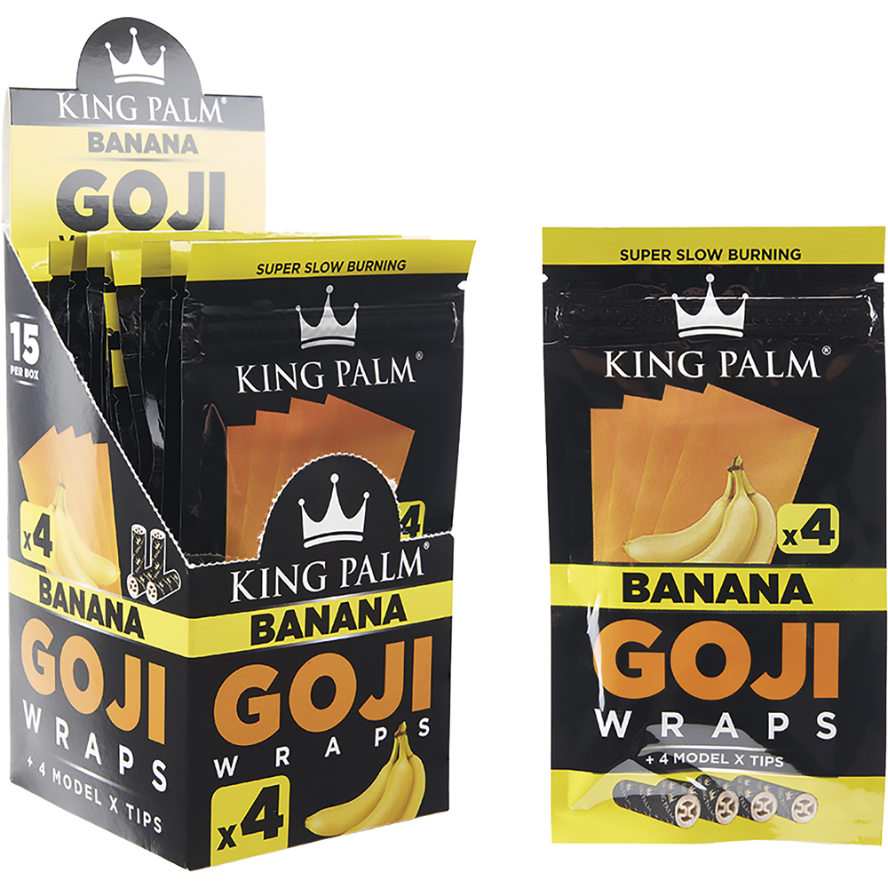 KGB – (Banana) King Palm Goji Berry Wrap 4Pk. (15ct.)
