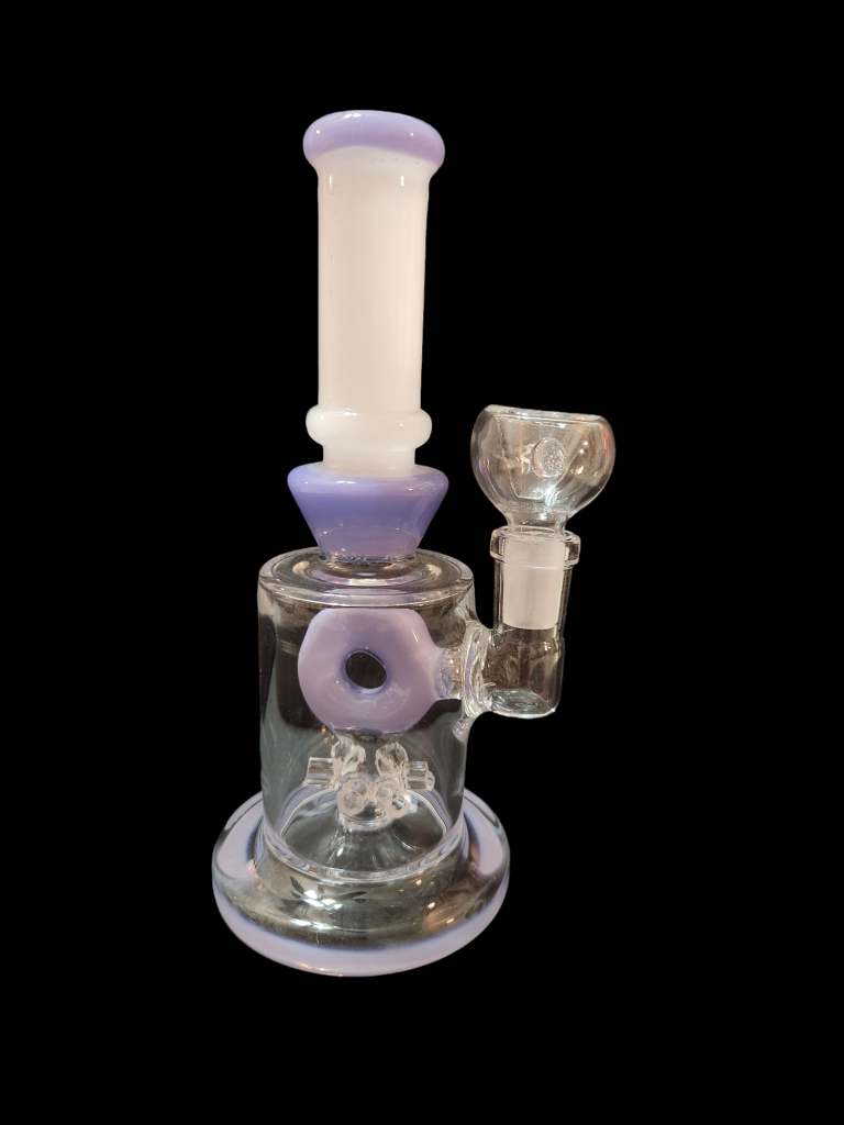 WP211 – 7″ Round Base Ring In Middle Glass Water Pipe