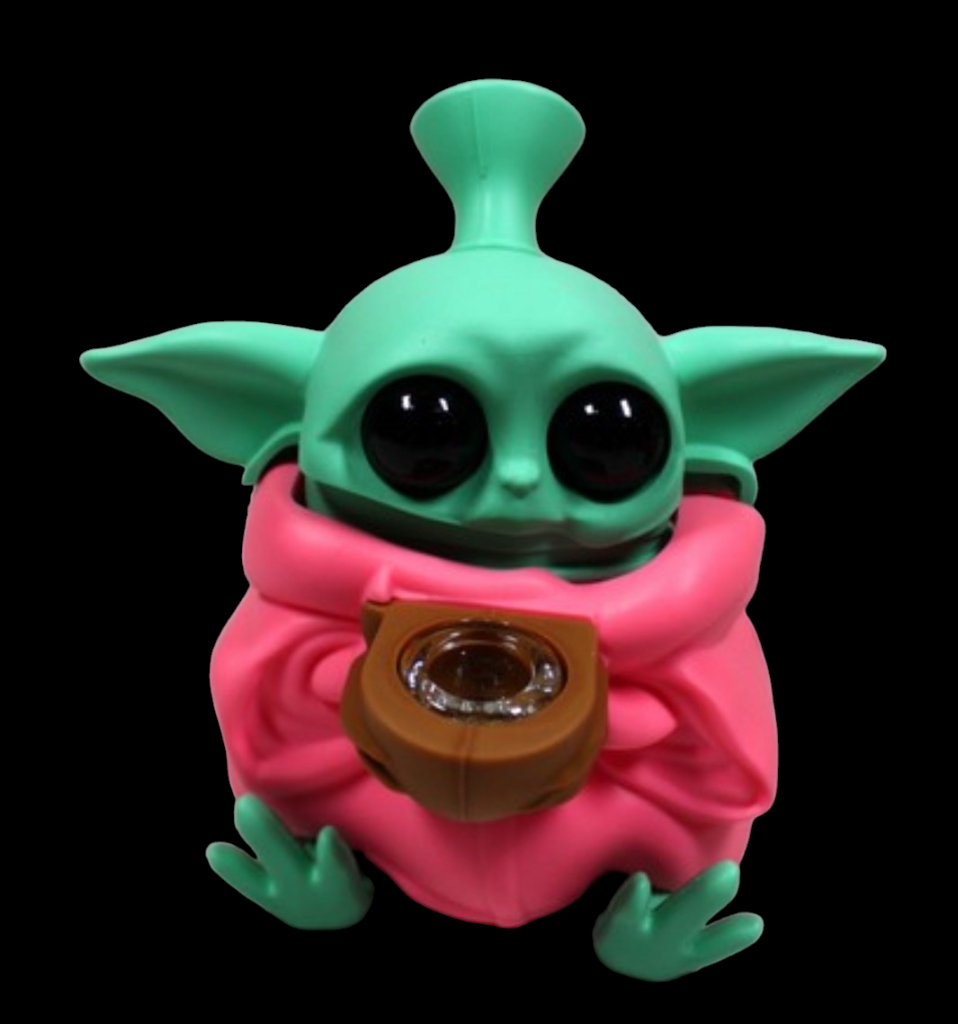 W844 – Baby Yoda Silicone Water Pipe