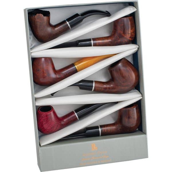 BW6W - Genuine Briarwood Pipe Set Requires 9mm Filter, Made In Germany (6ct.)