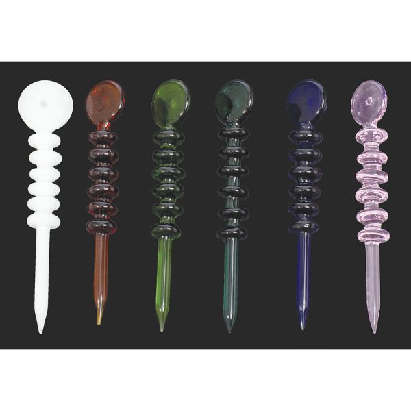 DAB23 - Asst. Glass Dabber With Cap (12ct.)