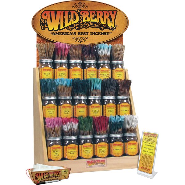 IS13 - Wild Berry 11" Incense 18 Fragrance Starter Kit (Includes 1dz. burners/400zip bags)