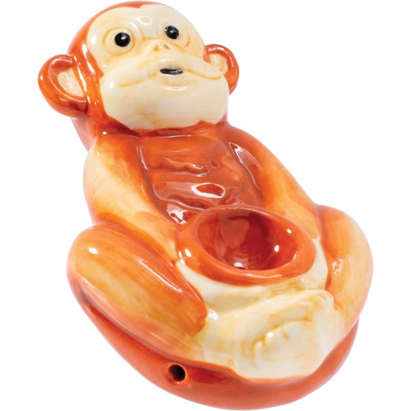 CP127 - 3.5" Monkey Wacky Bowlz Ceramic Pipe