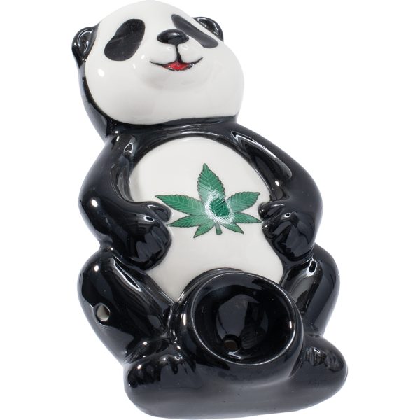 CP129 - 3.5" Panda Wacky Bowlz Ceramic Pipe