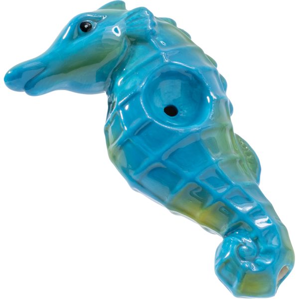CP135 - 3.5" Sea Horse Wacky Bowlz Ceramic Pipe