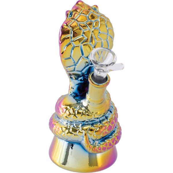 PW227 - 6.7" Cobra Snake Glass Water Pipe
