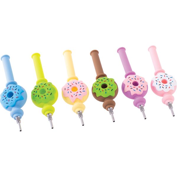 SSP65 - 6.9" Doughnut Silicone Honey Straw