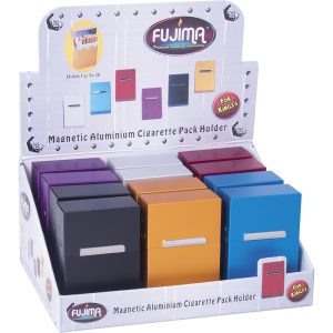 CH26 - (King's) Aluminum Cigarette Case W/Magnetic Close (12ct.)