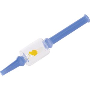 NC50 - 6.3" Banana Glass Honey Straw (Asst. Colors)