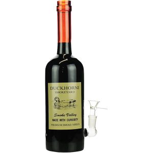 PWB402 - 12" Duckhorni Wine Bottle Water Pipe