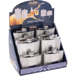 FD109 - Stainless Steel Flask Set, 4oz.-10oz. (8ct.)