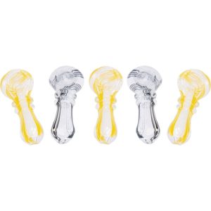 HMP130 - 2.5" Color Stripe Glass Hand Pipe