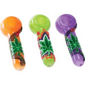 PH182 - 5.1" 420 Spray Painting Color Clay Hand Pipe (Asst. Colors)