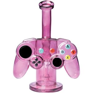 PW247 - 7.3" Game Controller Glass Water Pipe (Asst. Colors)