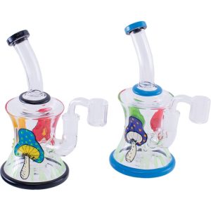 PWB142 - 6.5" Mushroom Bubbler (Asst. Colors)