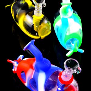 SWP36 - Submarine Silicone/Glass Bubbler Water Pipe